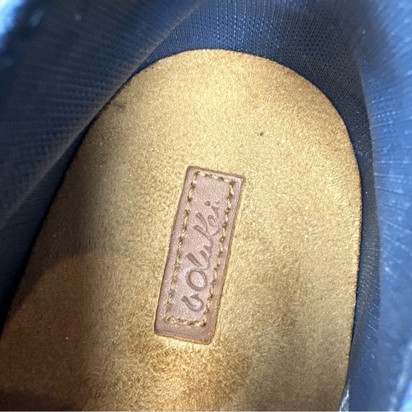 Women’s Olukai Blue Palm slip ons size 10 - Picture 3 of 9